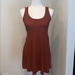 Dress , rust color
